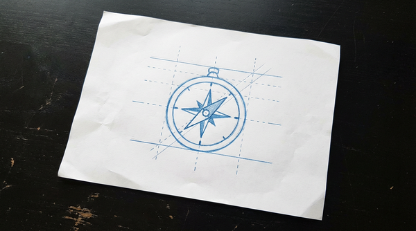 a magnetic compass for navigation