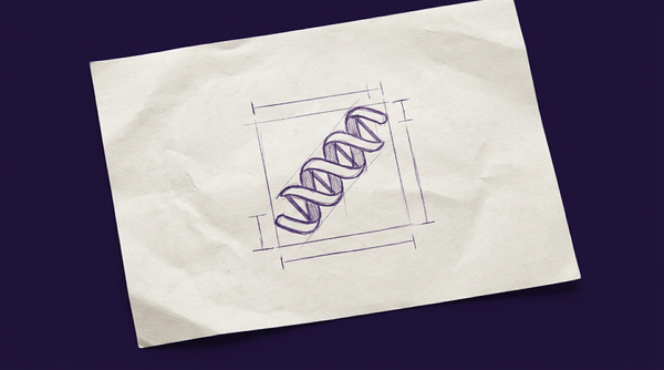 a short, helical polymer chain composed of interlocking, repeating monomer units