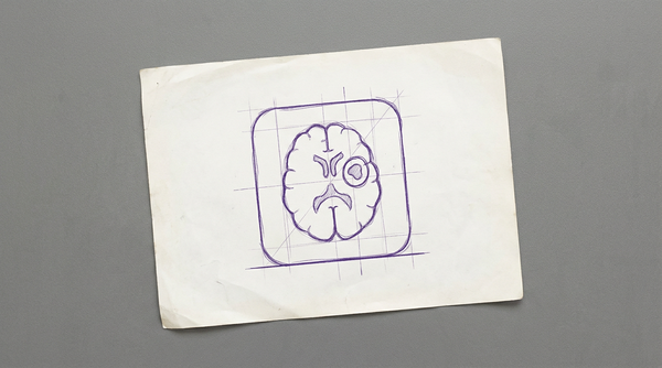 an axial view of a brain MRI scan, presented as a rounded square, with a small, clearly demarcated region highlighted within the brain's white matter