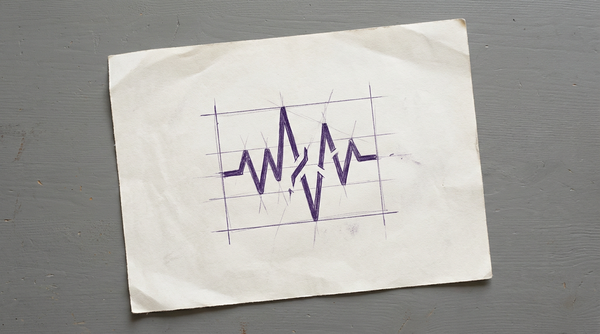 a fractured sound wave